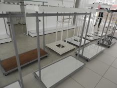 *White & Silver Garment Rail