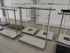 *White & Silver Garment Rail