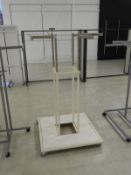 *White & Chrome Swastika Garment Rail