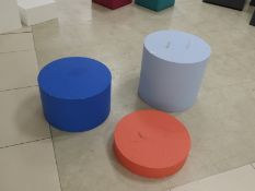 *Three Cylindrical Plinths