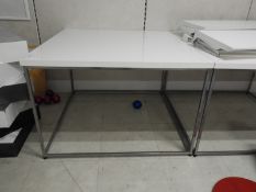 *Sales Table on Chrome Frame