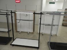 *Black & White Mobile Garment Rail