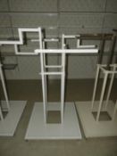 *White Swastika Garment Rail