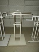 *Chrome & White Swastika Garment Rail