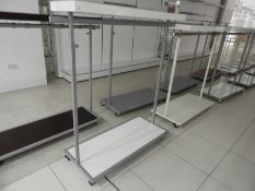 *White & Silver Garment Rail