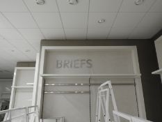 *Brushed Steel Effect Sign 