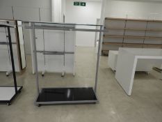 *Garment Rail with Plate Glass Shelf
