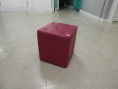 *Fuchsia Cube Stool