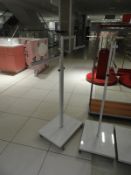 *White Mobile Garment Rail