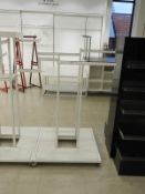 *Mobile White Swastika Garment Rail