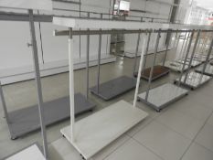 *White & Silver Garment Rail