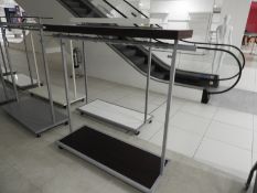 *Woodgrain & Silver Garment Rail