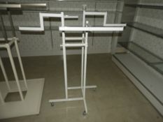 *White Swastika Garment Rail