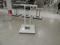 *White Swastika Garment Rail