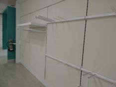 *Wall Mounted Garment Hangers and Shelving (wall b