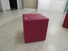 *Fuchsia Cube Stool