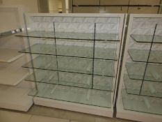*Double Sided Gondola Unit with Plate Glass Shelve