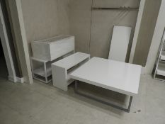 *Four Display Tables and Shelving Units