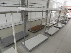 *White & Silver Garment Rail