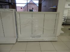 *High Gloss White Double Sided Gondola Unit