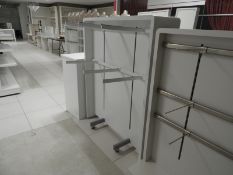 *Double Sided Mobile Garment Rail