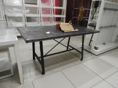 *Brushed Steel Worktable