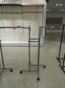 *Silver Mobile Swastika Garment Rail