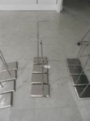 *Four Brushed Steel Countertop Displays