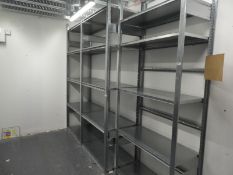 *Three Bay of Galvanised Stockroom Racking