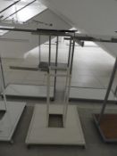 *Chrome & White Swastika Garment Rail