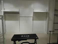 *Wall Mounted Garment Hangers and Shelving (wall b