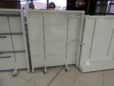 *High Gloss White Double Sided Gondola Unit