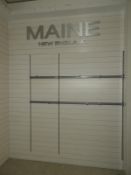 *Two Maine New England Sign and Silver Garment Rai