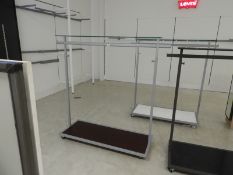 *Garment Rail with Plate Glass Shelf