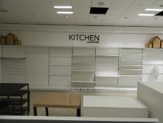 *Wall Mounted Display System (wall boards not incl