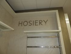 *Brushed Steel Effect Sign 