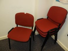 *Five Stackable Office Chairs