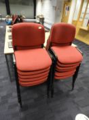 *Twelve Stackable Office Chairs