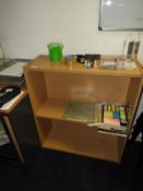 *Oak Open Front Bookcase