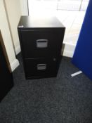 *Standalone Two Drawer Filing Unit (black)