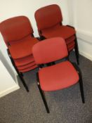 *Nine Stackable Office Chairs