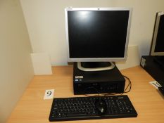 *HP Desktop Computer with Monitor, Keyboard & Mouse