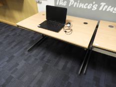 *Workstation in Light Beech & Grey Finish