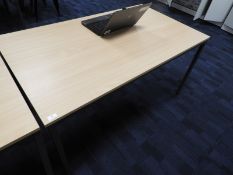 *Office Table in Lightwood & Grey Finish 140x60cm