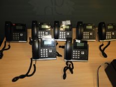 *Seven Yealink T41P VOIP Telephones
