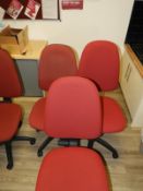 *Three Operators Gas Lift Swivel Chairs