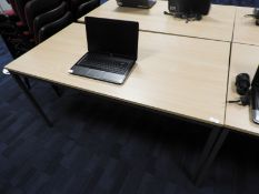 *Office Table in Light Wood & Grey Finish 140x60cm