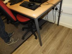 *Office Table in Lightwood Finish 140x80cm