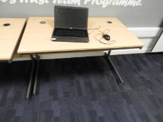 *Workstation in Light Beech & Grey Finish