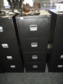 *Four Drawer Foolscap Filing Cabinet (black)